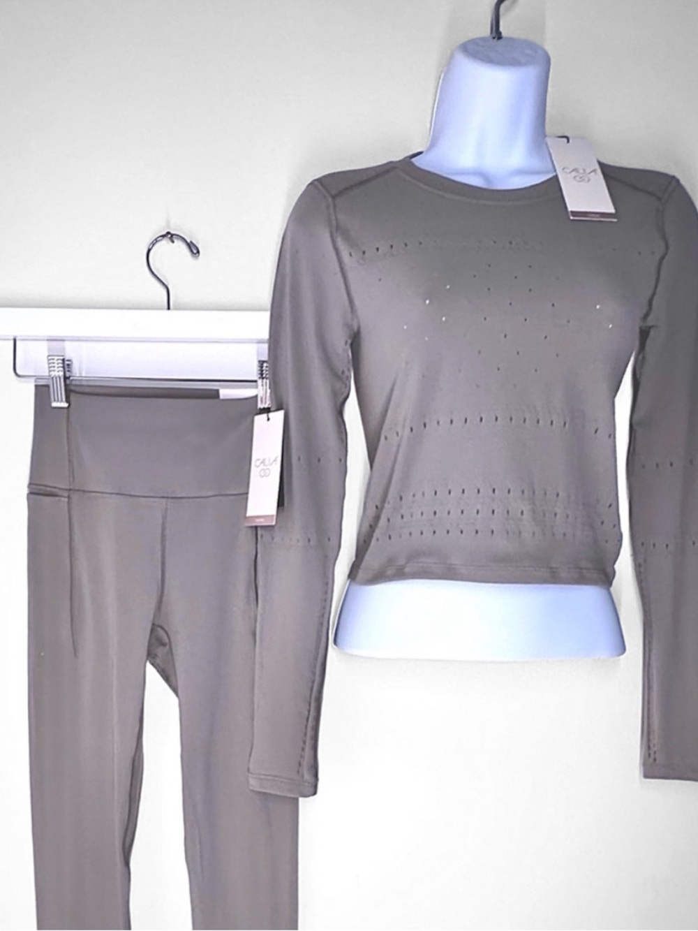 NWT CALIA Seamless Workout Set Leggings Long Sleeve XS